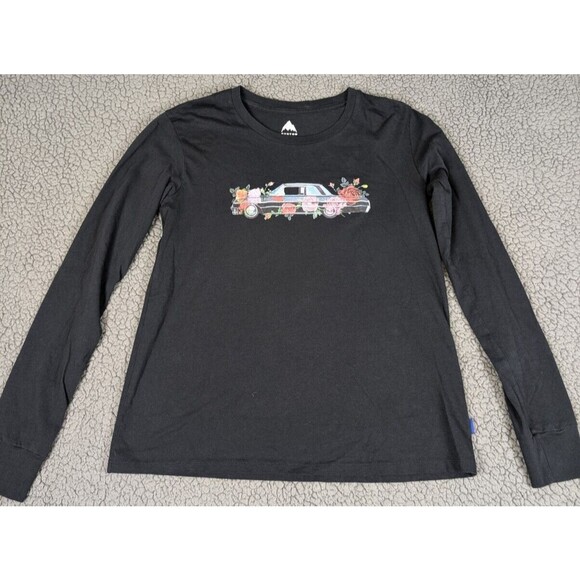 Burton Tops - Burton Shirt Top Womens Size XS Long Sleeve Roses Goth Skater Surfer Ski